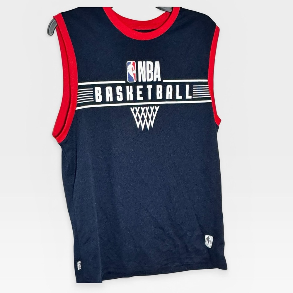 NBA Navy and Red Sleeveless Basketball tank Jersey Olympic National team Logo M